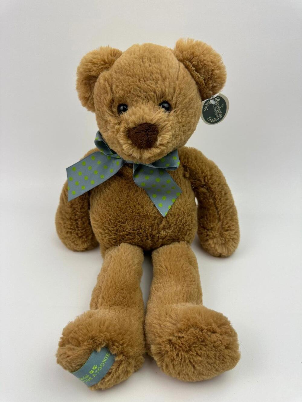 Bearington Collection ATB Teddy Bear Plush, Berta the Bear New with Tags 12 inch